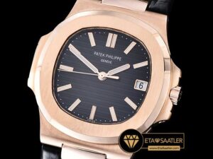 PP0197 - Nautilis Jumbo 18K Wrapped RGLE Black BP Miyota 9015 - 01.jpg